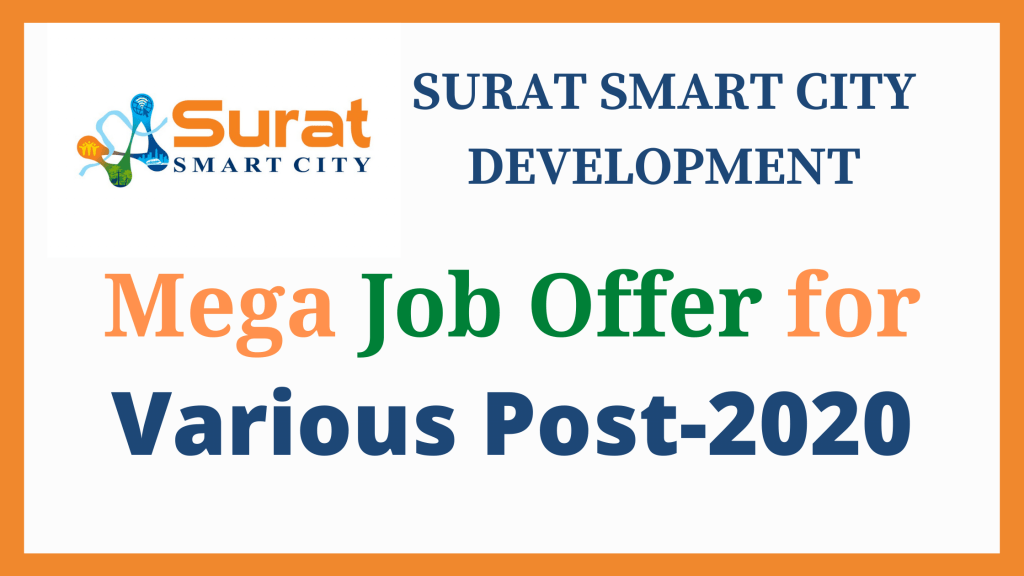 Surat Smart City Development Recruitment for various post 2020.