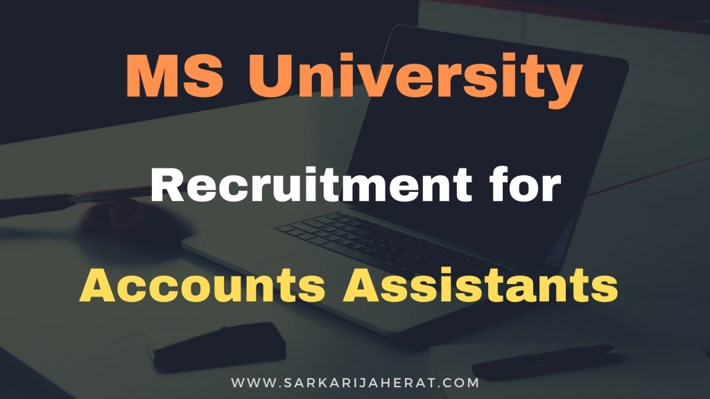 MS University Job Recruitment for Accounts Assistants.